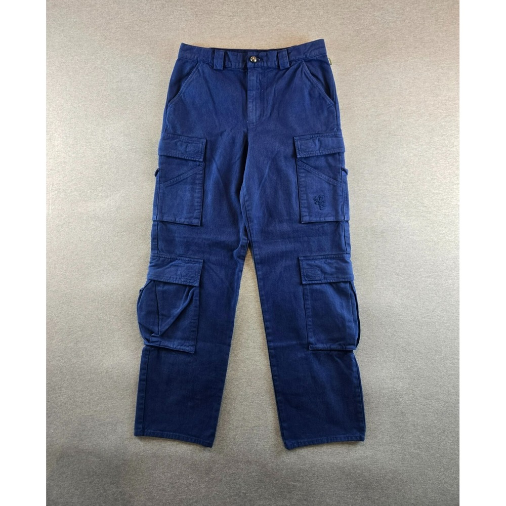 Heaven by Marc Jacobs Twill Pocket Pant Womens Small Navy Cargo Baggy Y2K‎ Heavy